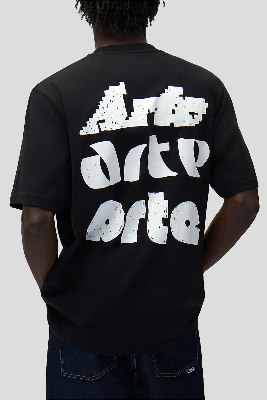 T-SHIRT MULTI PRINT NOIR