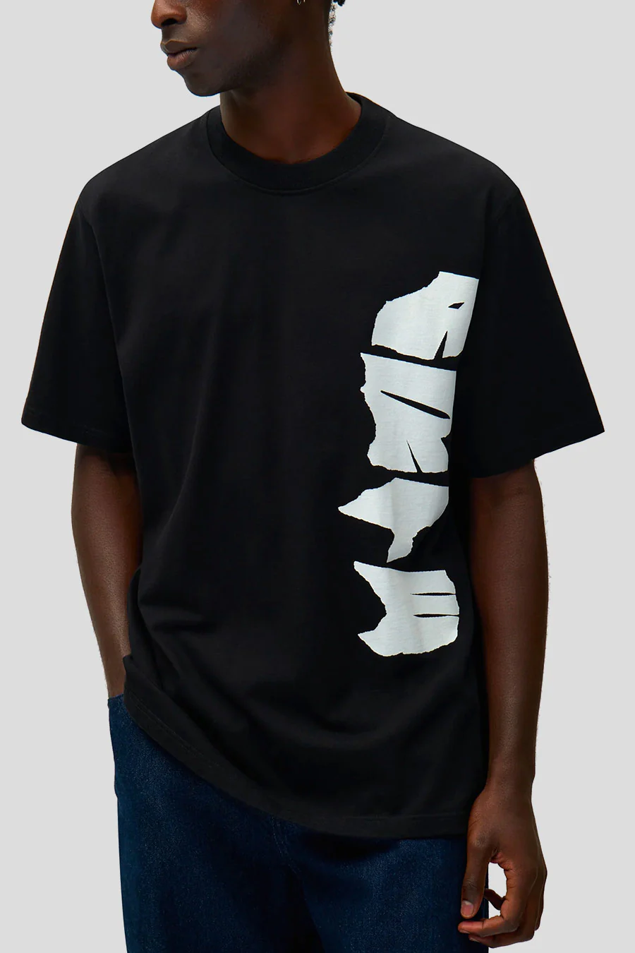 T-SHIRT SIDE LOGO NOIR