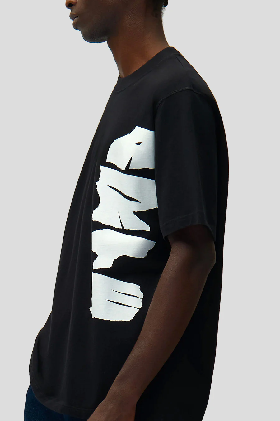 T-SHIRT SIDE LOGO NOIR - Image 2