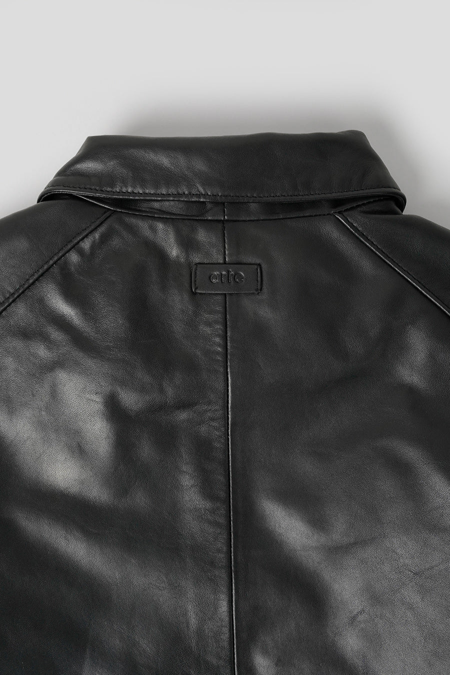 VESTE SQUARE LEATHER NOIRE - Image 6