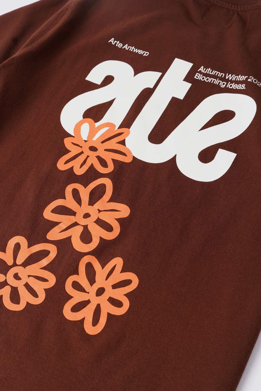T-SHIRT BLOOMING IDEAS MARRON - Image 2