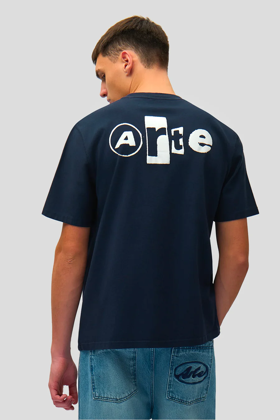 T-SHIRT BACK COLLAGE BLEU MARINE - Image 3