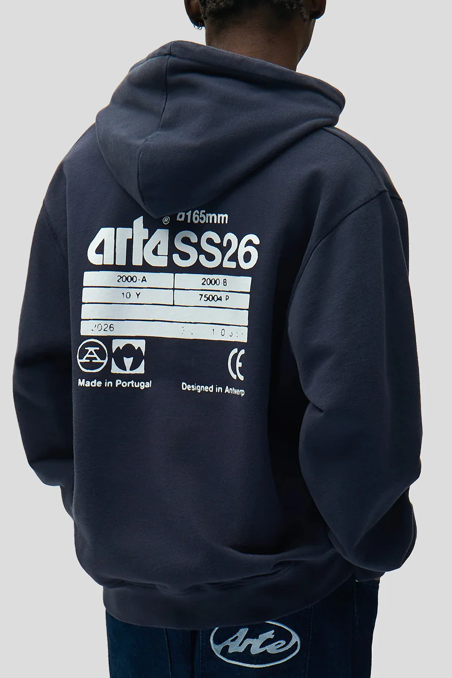 HOODIE BACK SS26 BLEU MARINE - Image 2