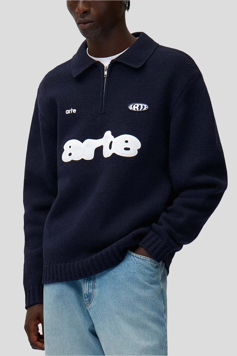POLO FOOTBALL BLEU MARINE