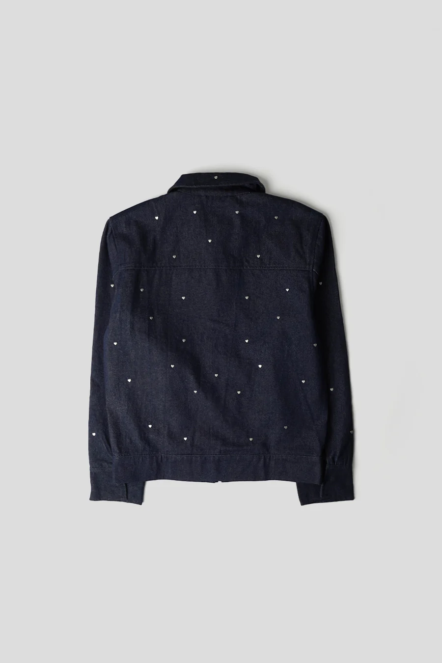 VESTE HEART DENIM BLEU MARINE - Image 4