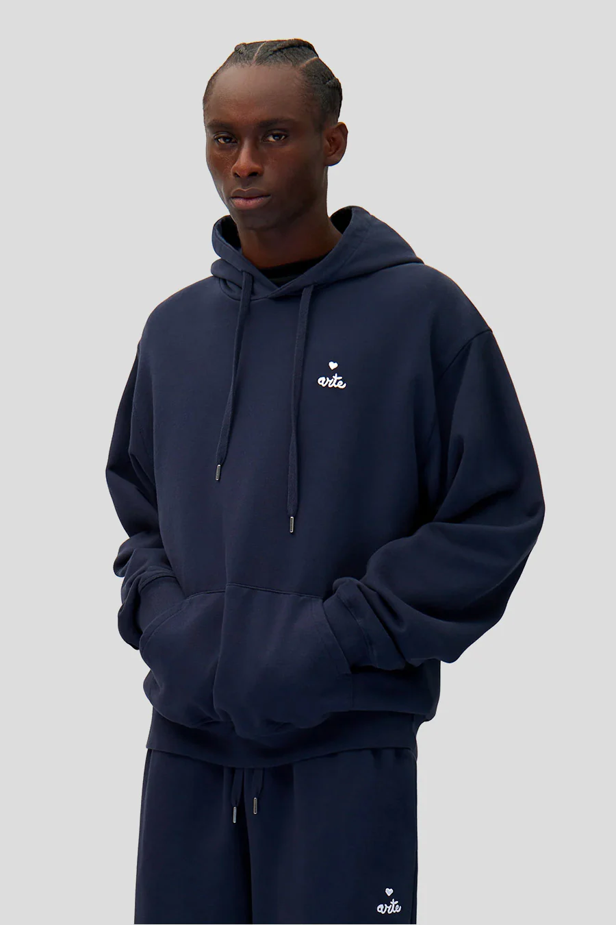 HOODIE HEART BLEU MARINE - Image 2