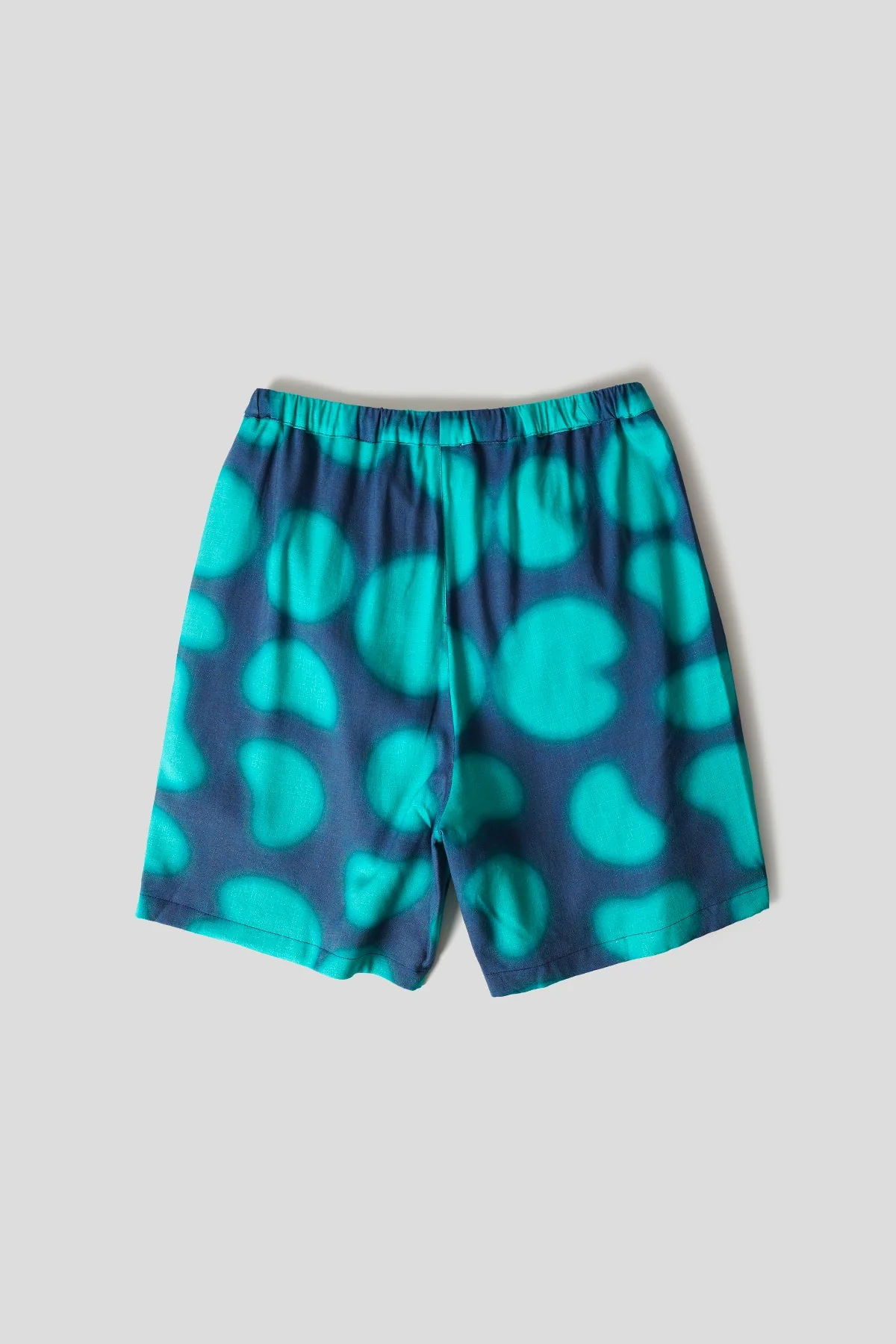 SHORT STOLP PRINT BLEU MARINE ET VERT - Image 3