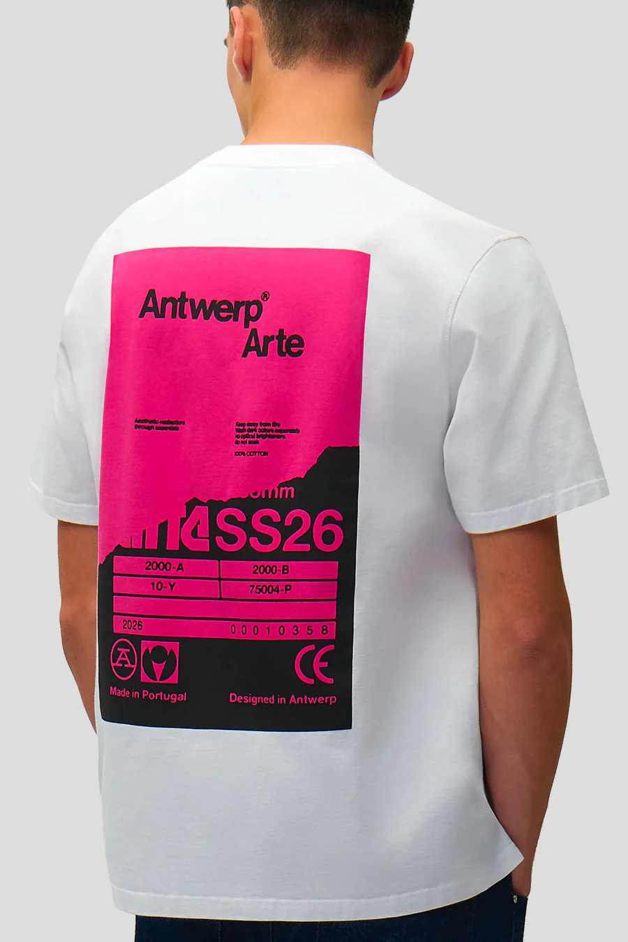 T-SHIRT BACK POSTER BLANC - Image 2
