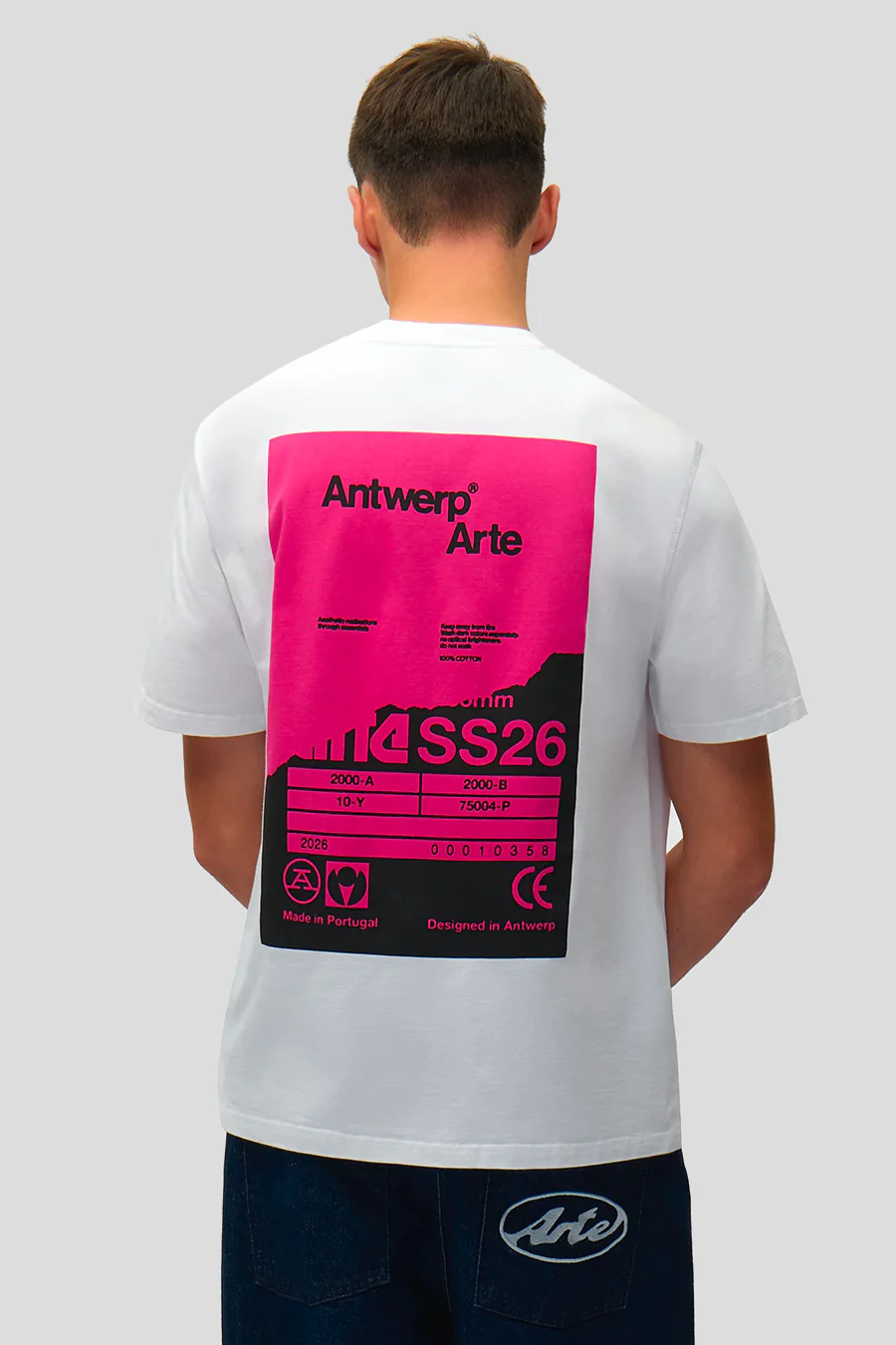 T-SHIRT BACK POSTER BLANC - Image 3