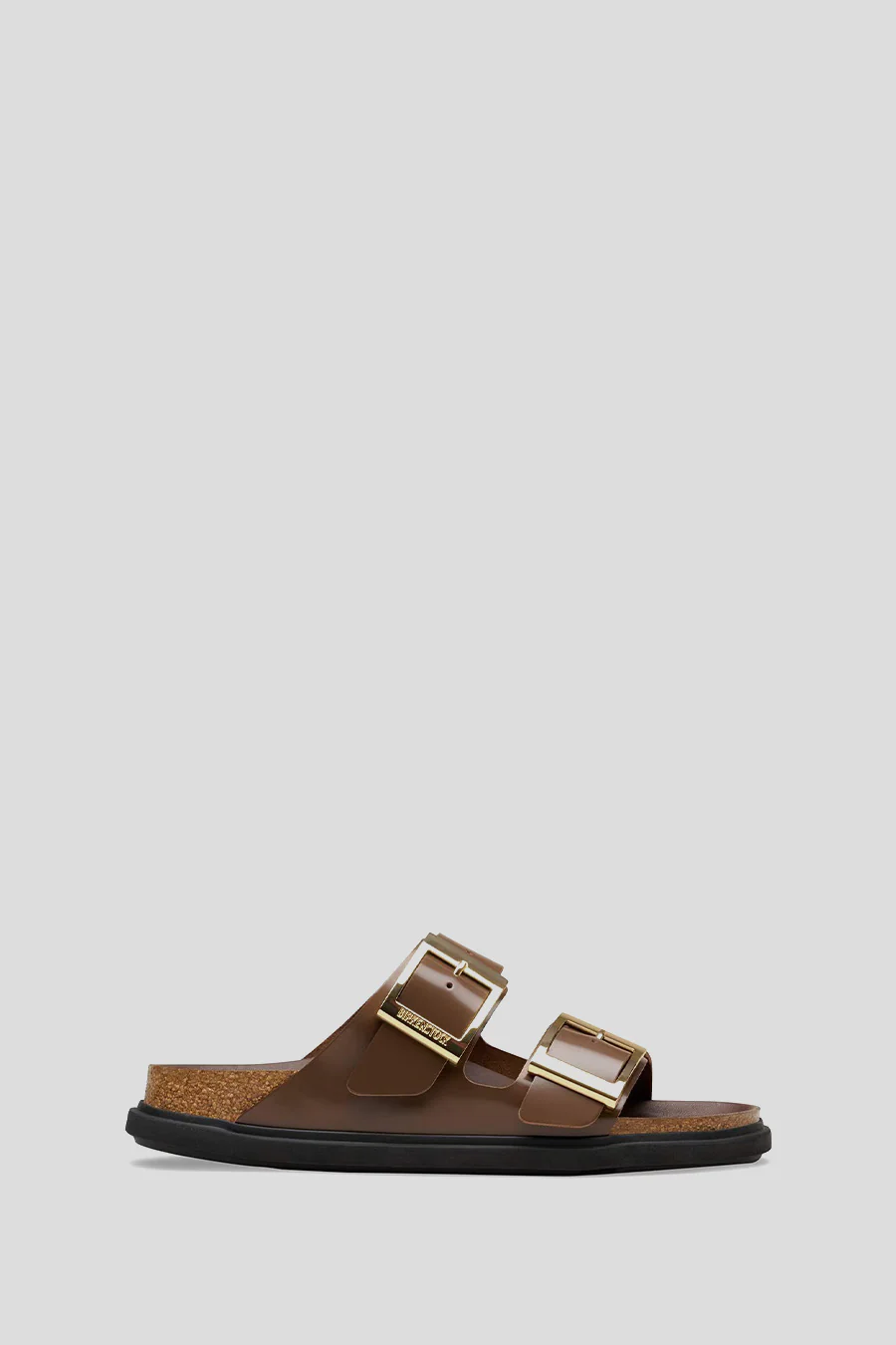 ARIZONA DROPLET BUCKLE NATURAL LEATHER PATENT HIGH-SHINE CARAFE