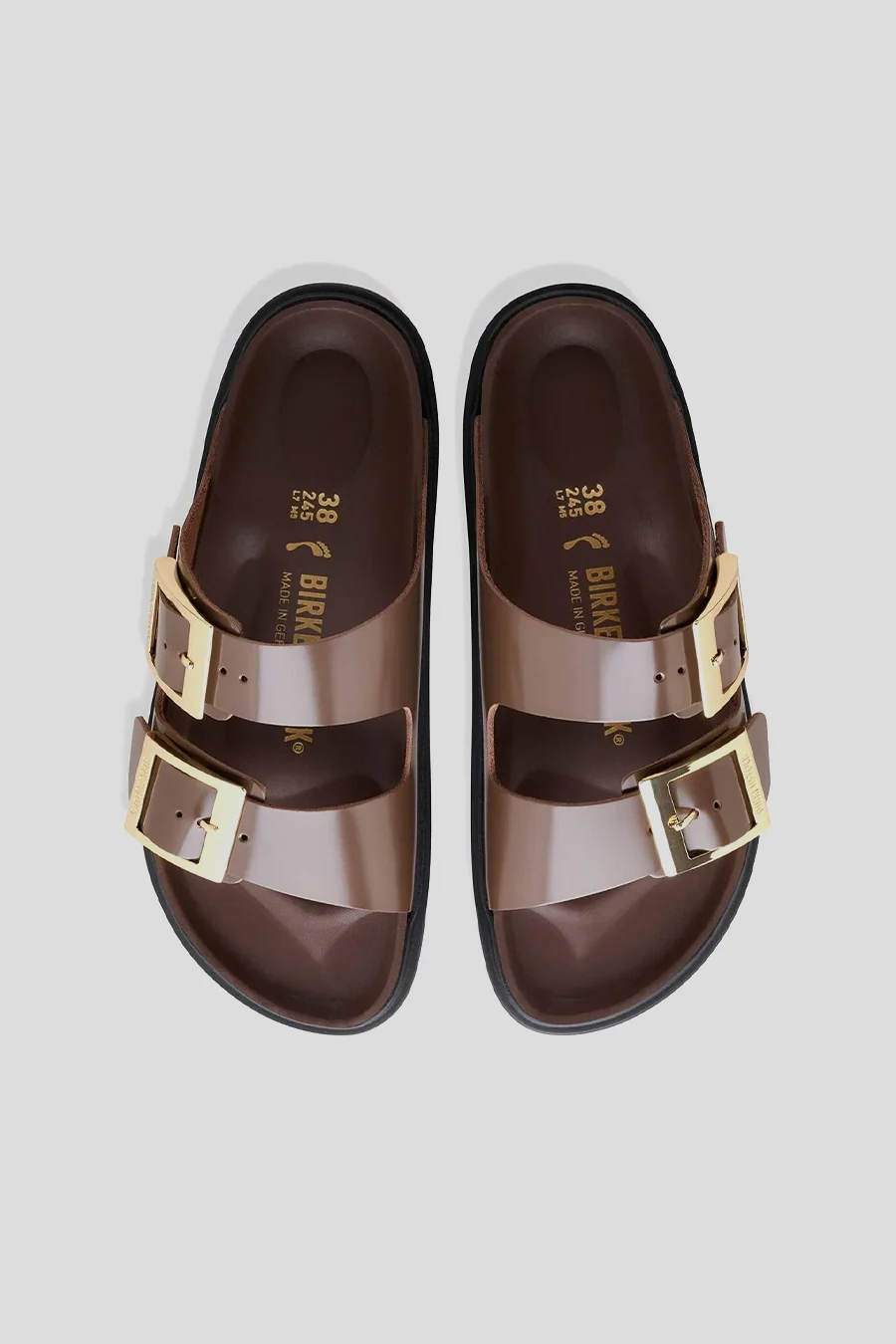 ARIZONA DROPLET BUCKLE NATURAL LEATHER PATENT HIGH-SHINE CARAFE - Image 3