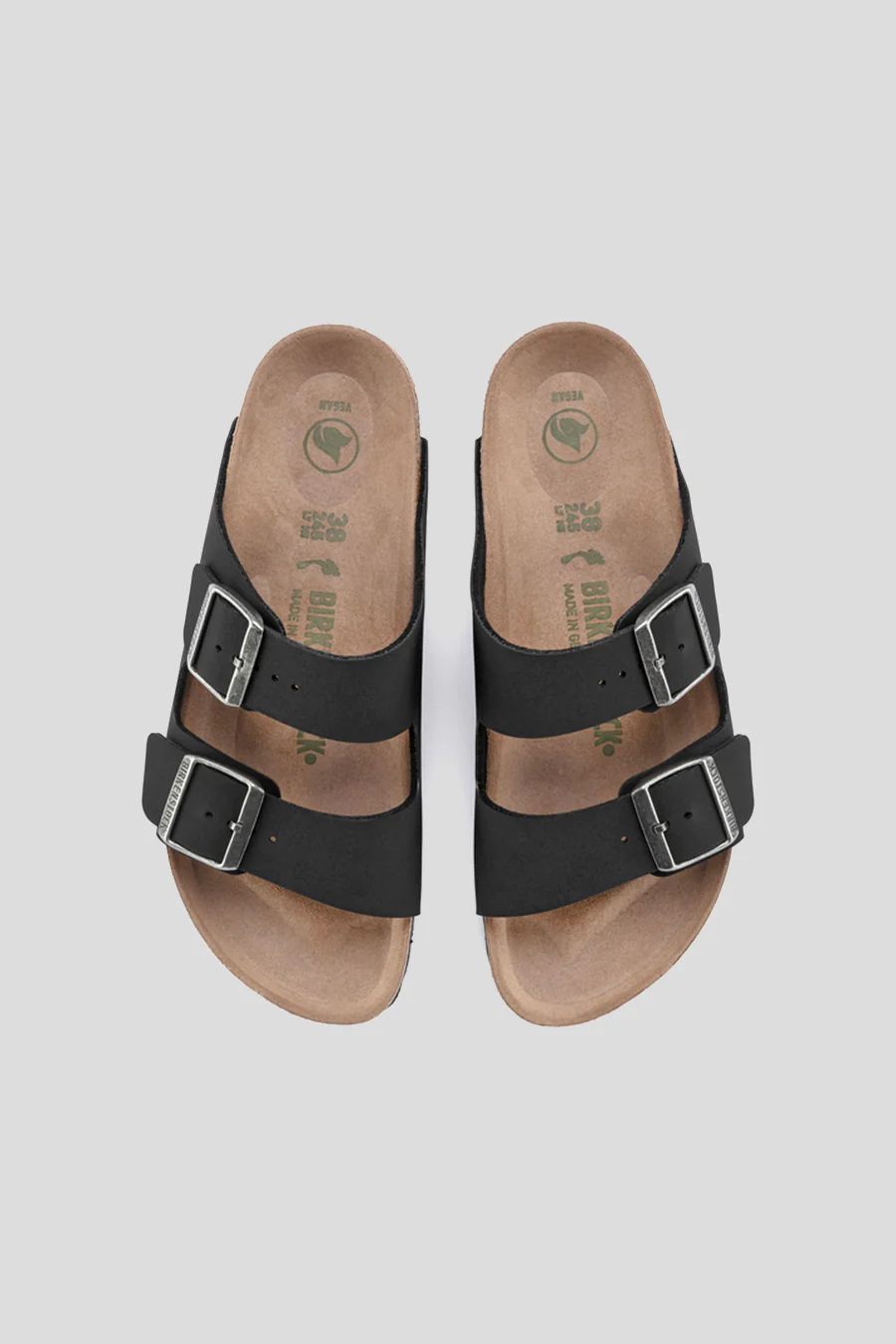 SANDALES ARIZONA VEGAN BRIKIBUK BLACK - Image 3