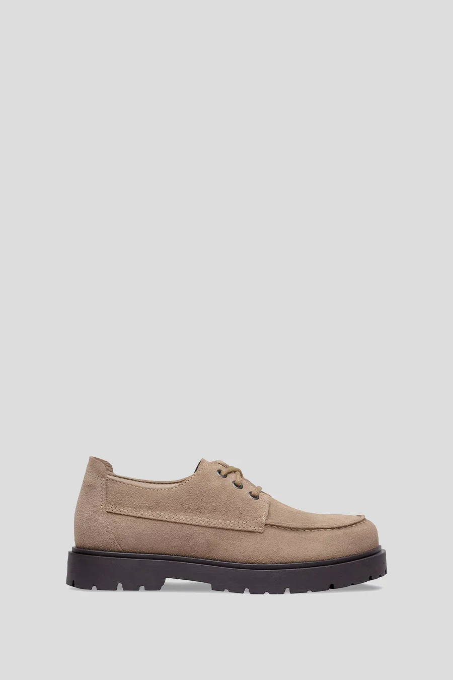 HIGHWOOD MOC LACE SUEDE LEATHER GRAY TAUPE