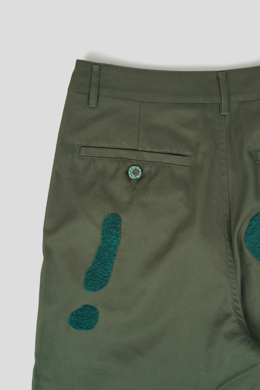 PANTALON CHENILLE SYMBOLS FOUR POCKET VERT FONCÉ - Image 5