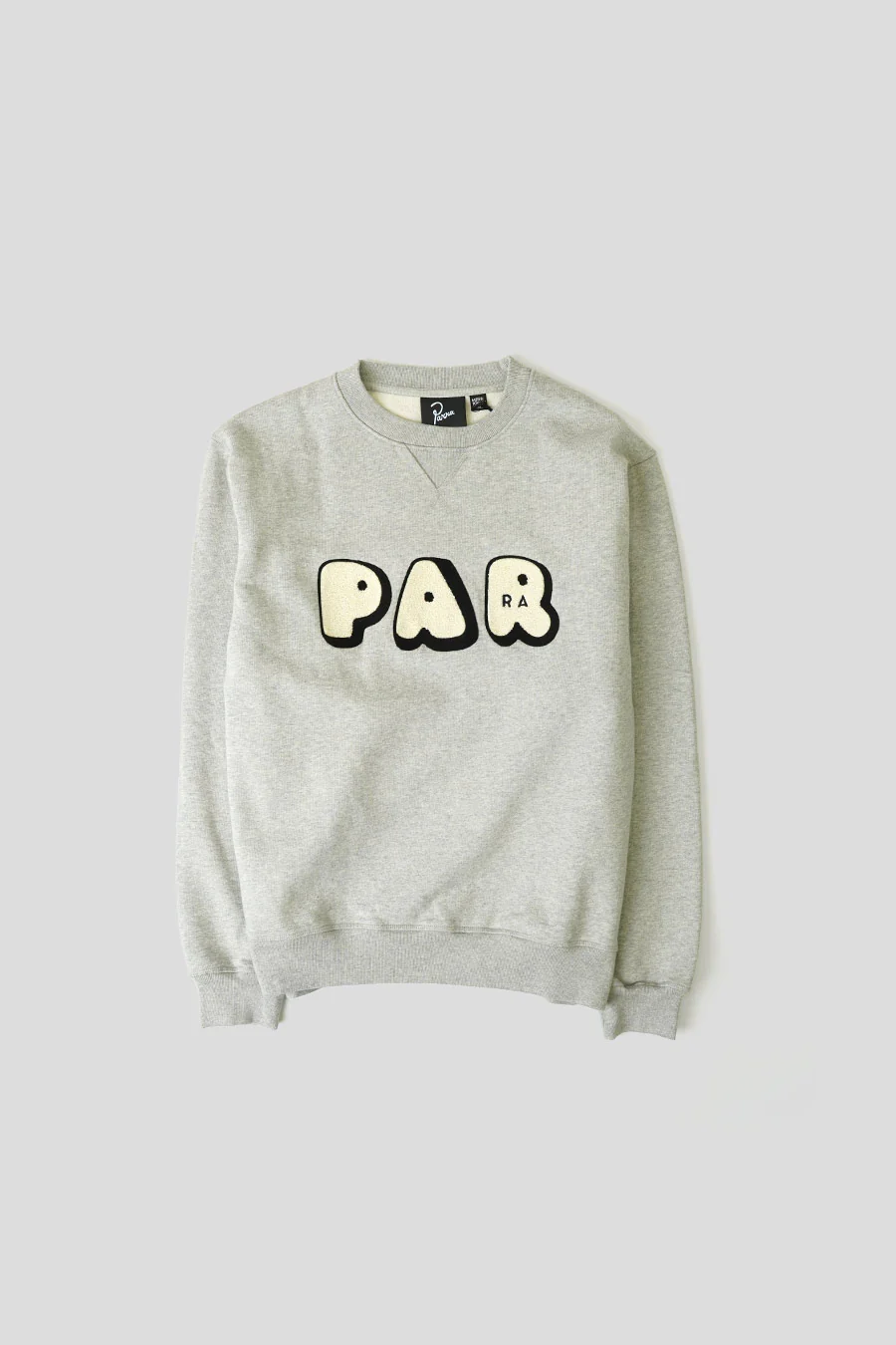 CREWNECK ROUNDED PAR GRIS
