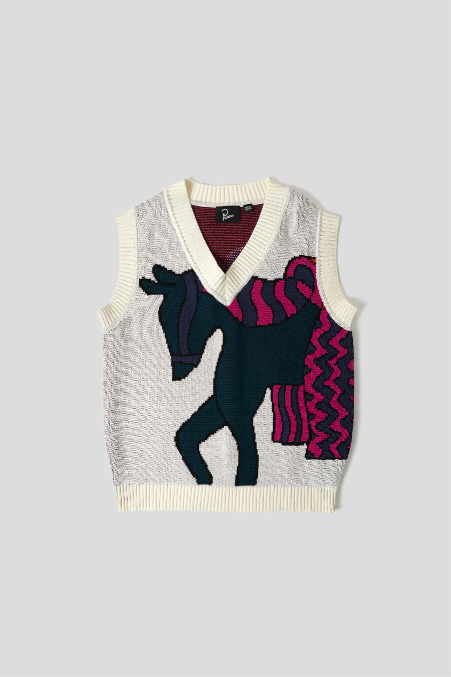 TRICOT HORSE SPENCER ÉCRU