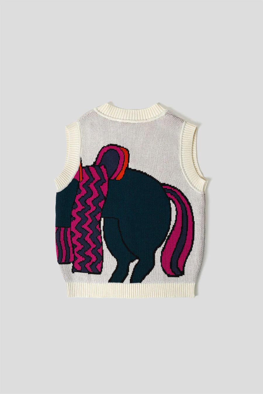 TRICOT HORSE SPENCER ÉCRU - Image 3