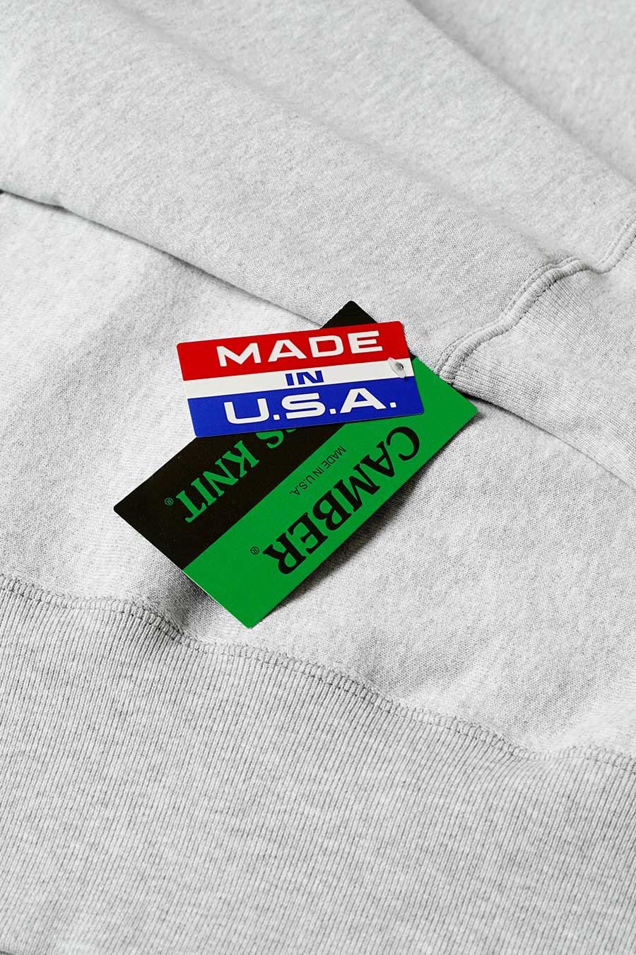 SWEATSHIRT CROSS-KNIT HEAVYWEIGHT GRIS - Image 2