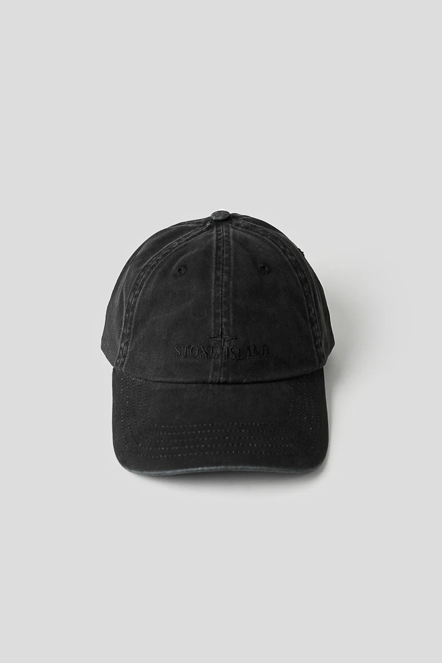 CASQUETTE EN GABARDINE DE COTON GRATTÉ NOIRE