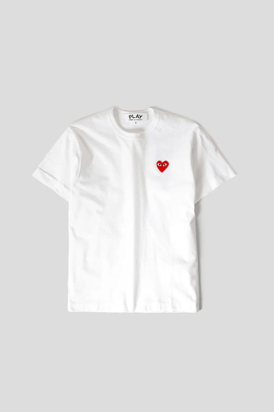 T-SHIRT COEUR ROUGE BLANC