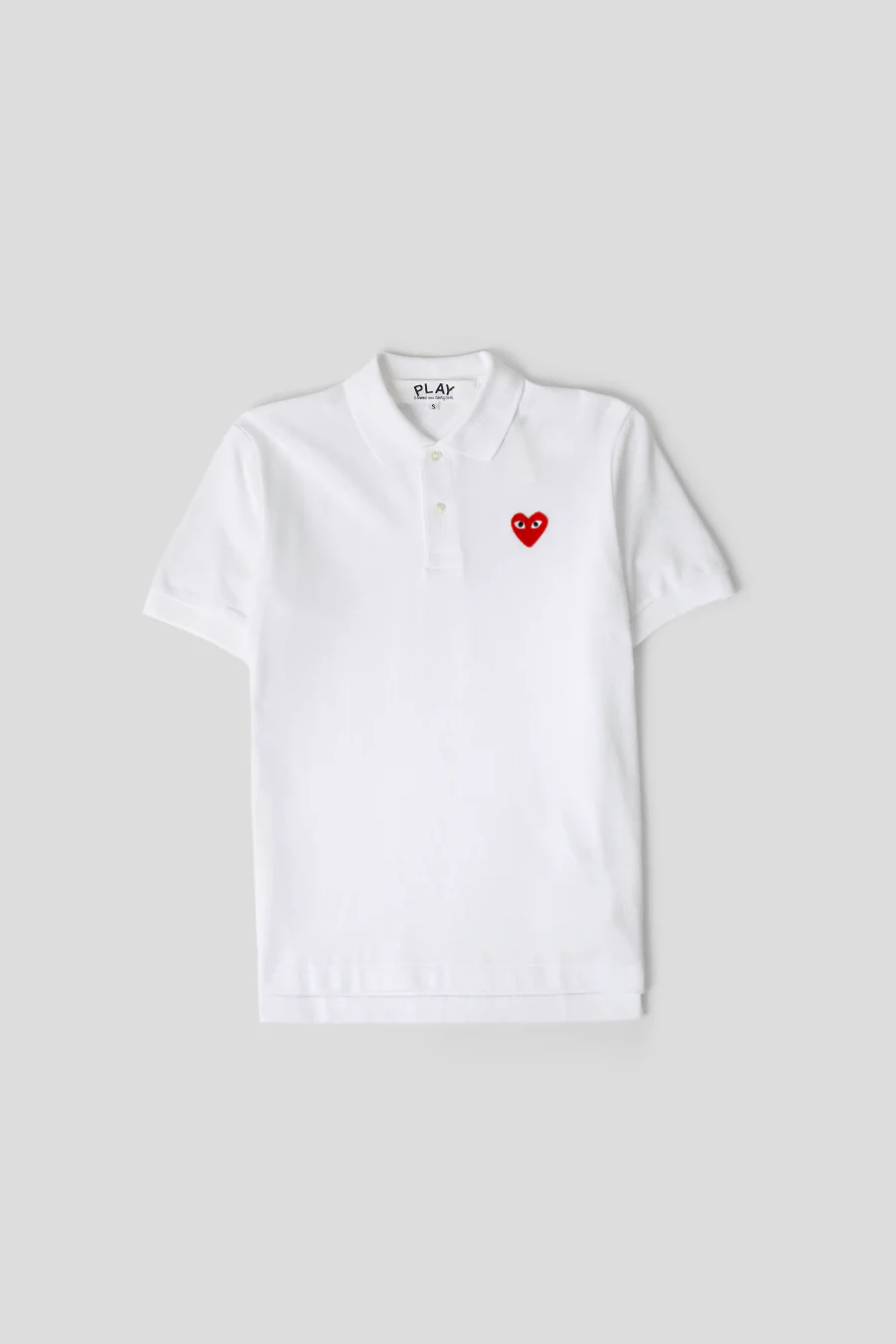 POLO PLAY COEUR ROUGE BLANC