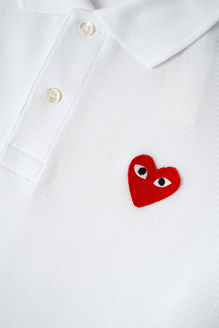 POLO PLAY COEUR ROUGE BLANC - Image 2