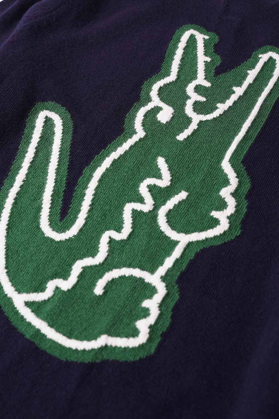 PULL LACOSTE VERT BLEU MARINE - Image 4