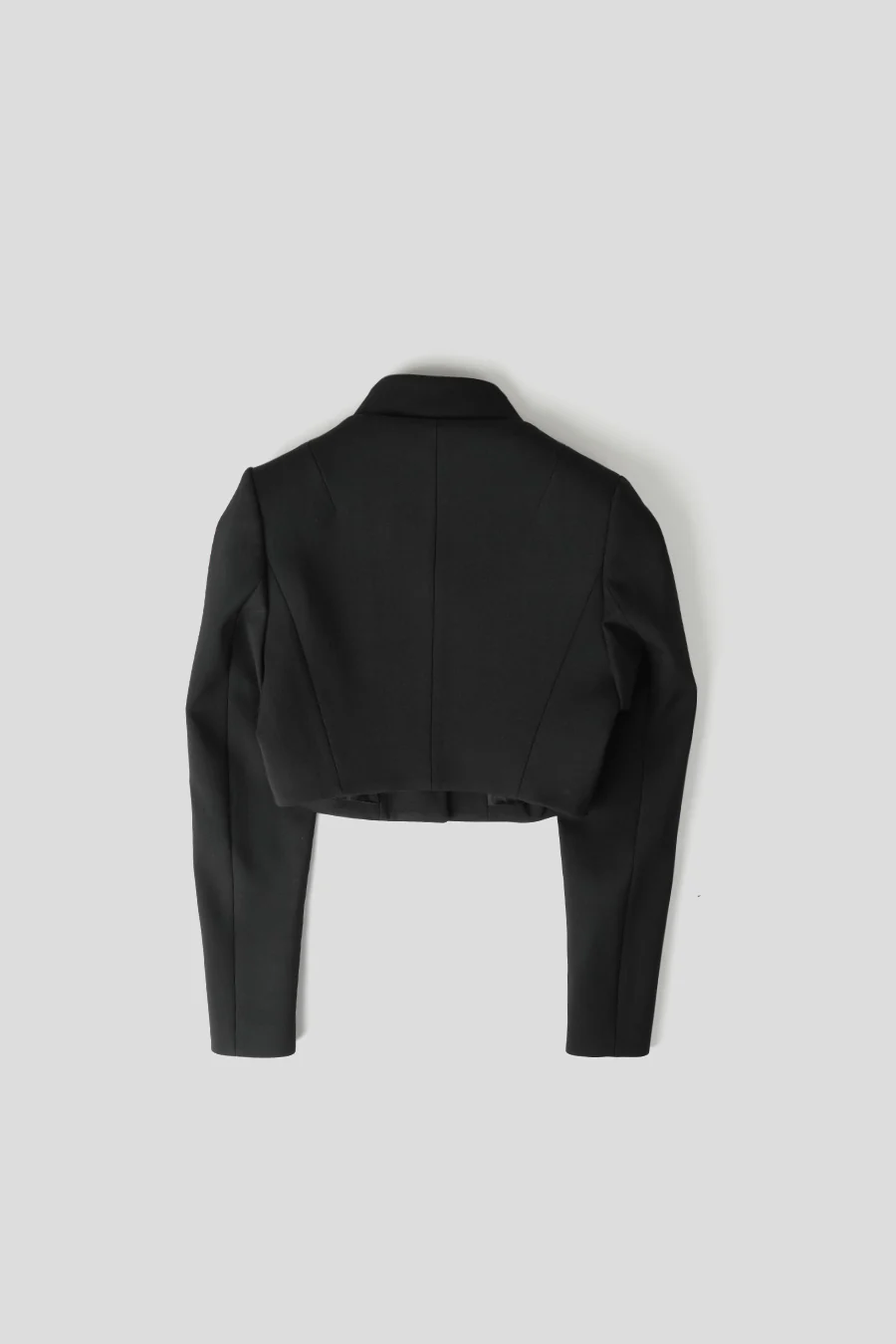 VESTE CROPPED TROMPE L'OEIL NOIRE - Image 4