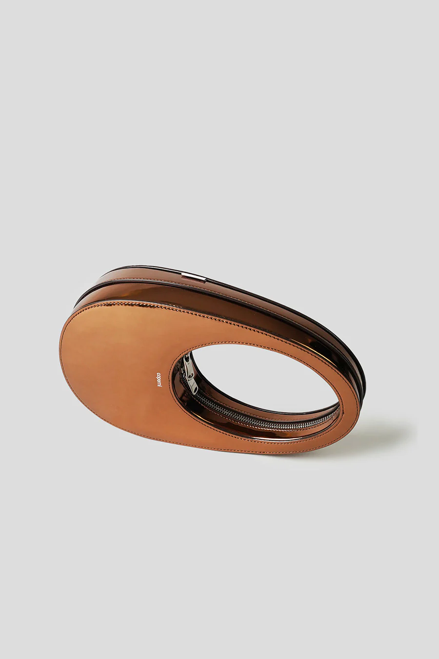 MIRRORED MINI SWIPE BAG MARRON - Image 3