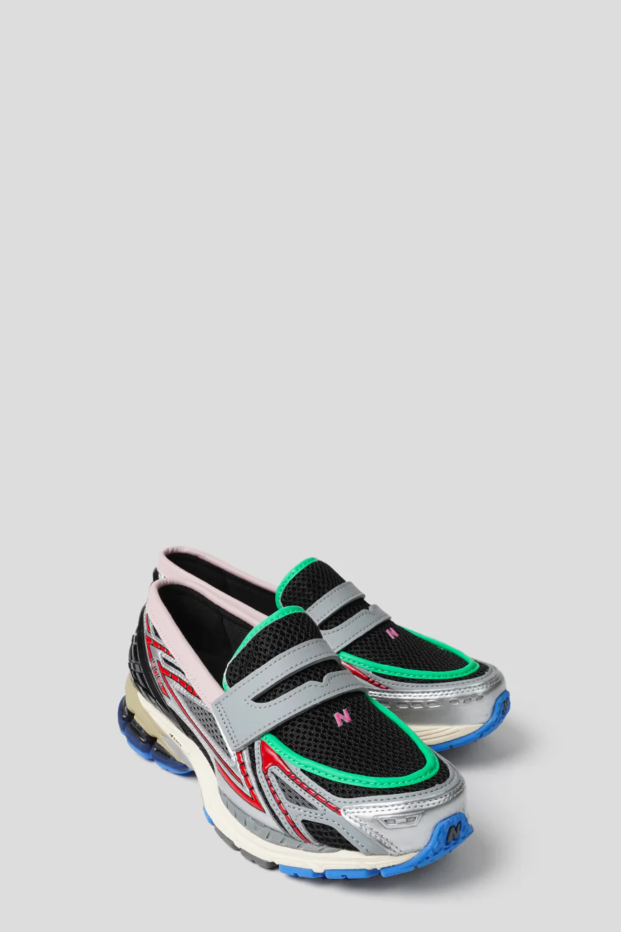 SNEAKERS 1906 SILVER METALLIC ET BLACK ET FIRE CRACKER - Image 2