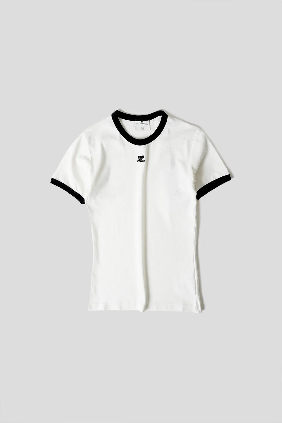 T-SHIRT CONTRASTE BLANC ET NOIR