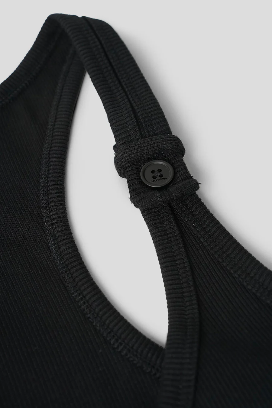 DĂBARDEUR BUCKLE 90'S RIB NOIR - Image 3