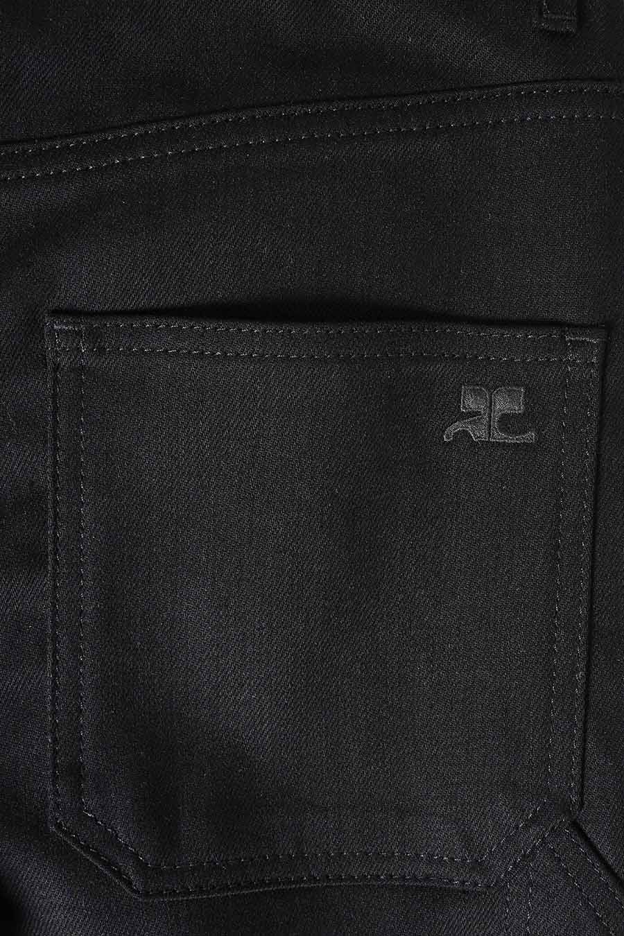 PANTALON BAGGY SAILOR EN DENIM NOIR - Image 3