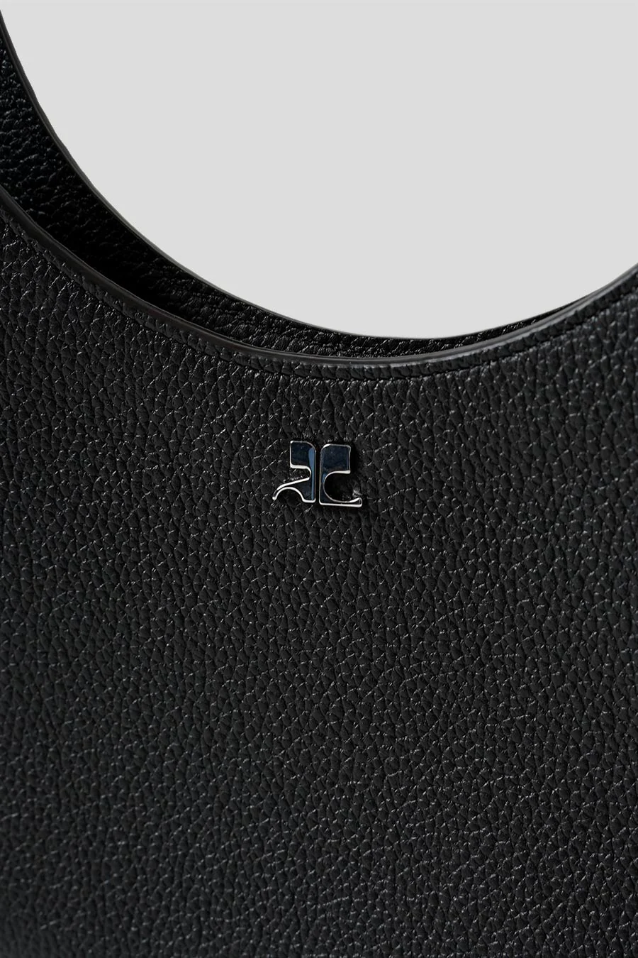 SAC HOLY EN CUIR GRAINÉ NOIR - Image 2