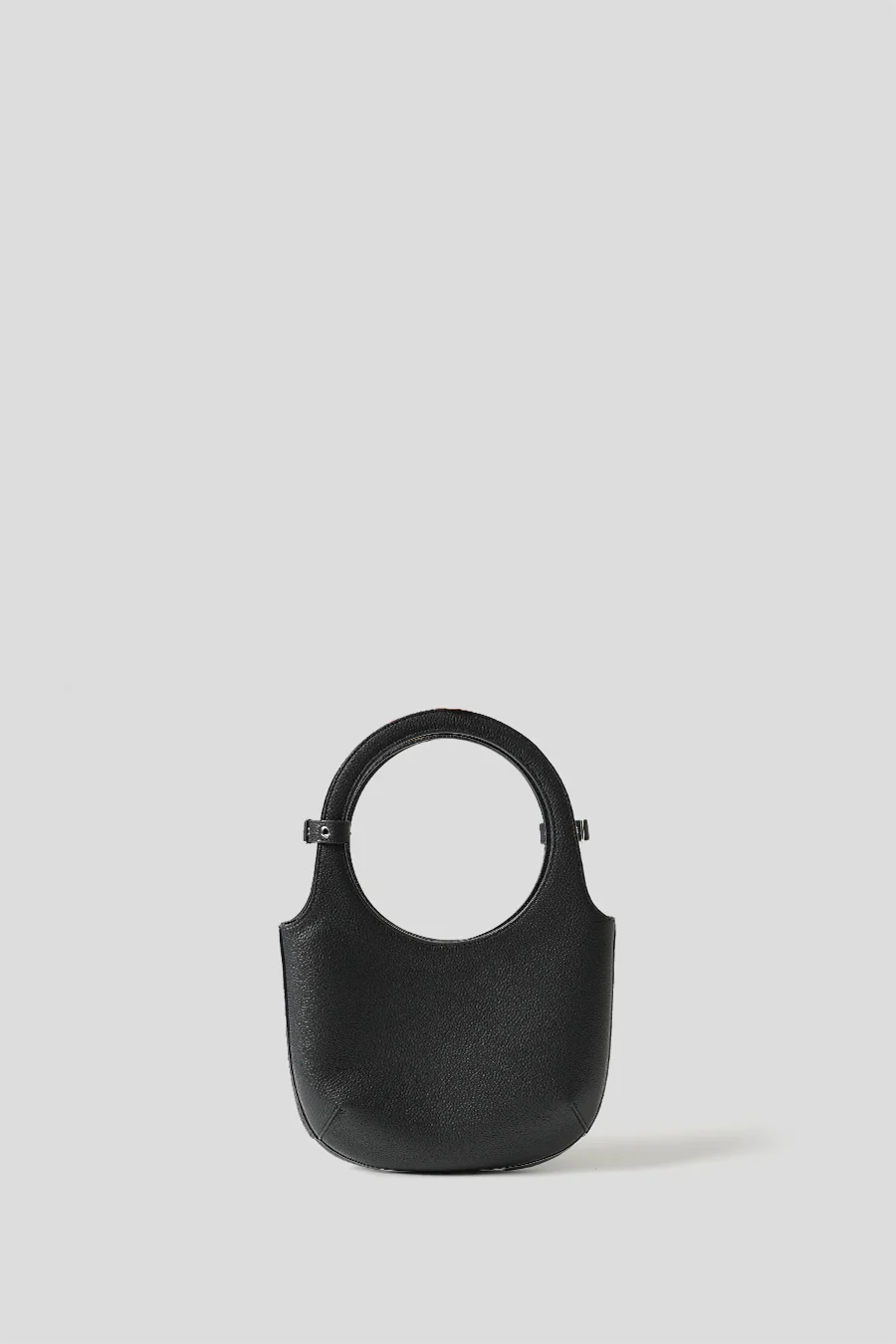 SAC HOLY EN CUIR GRAINÉ NOIR - Image 3