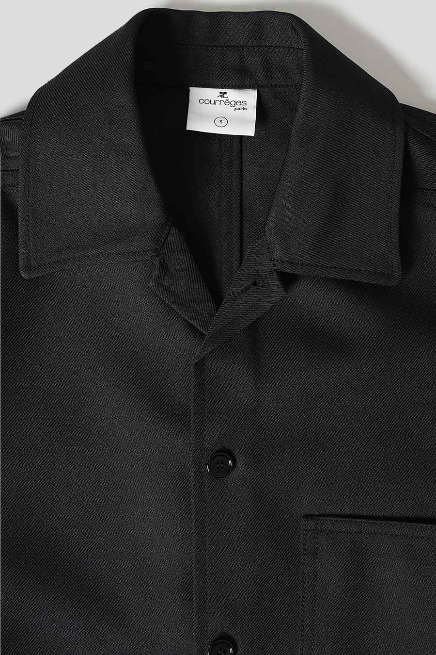 CHEMISE SKATEUR TWILL NOIRE - Image 4