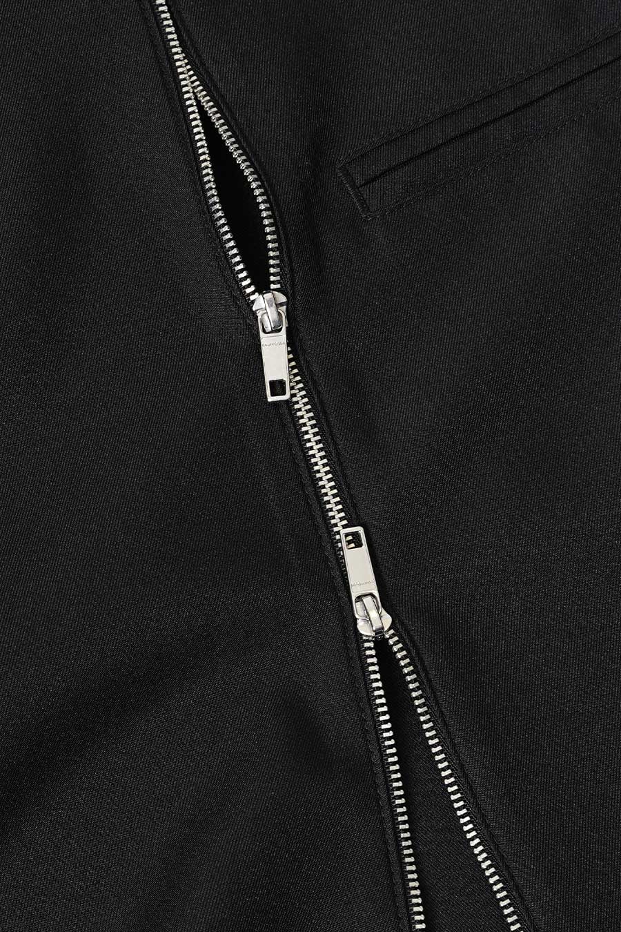 CHEMISE ZIPPÉE EN TWILL NOIR - Image 3