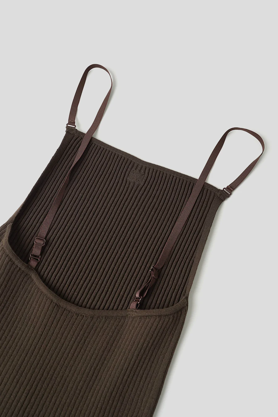 MINI ROBE EN MAILLE CĂTELĂE MARRON FONCĂ - Image 2