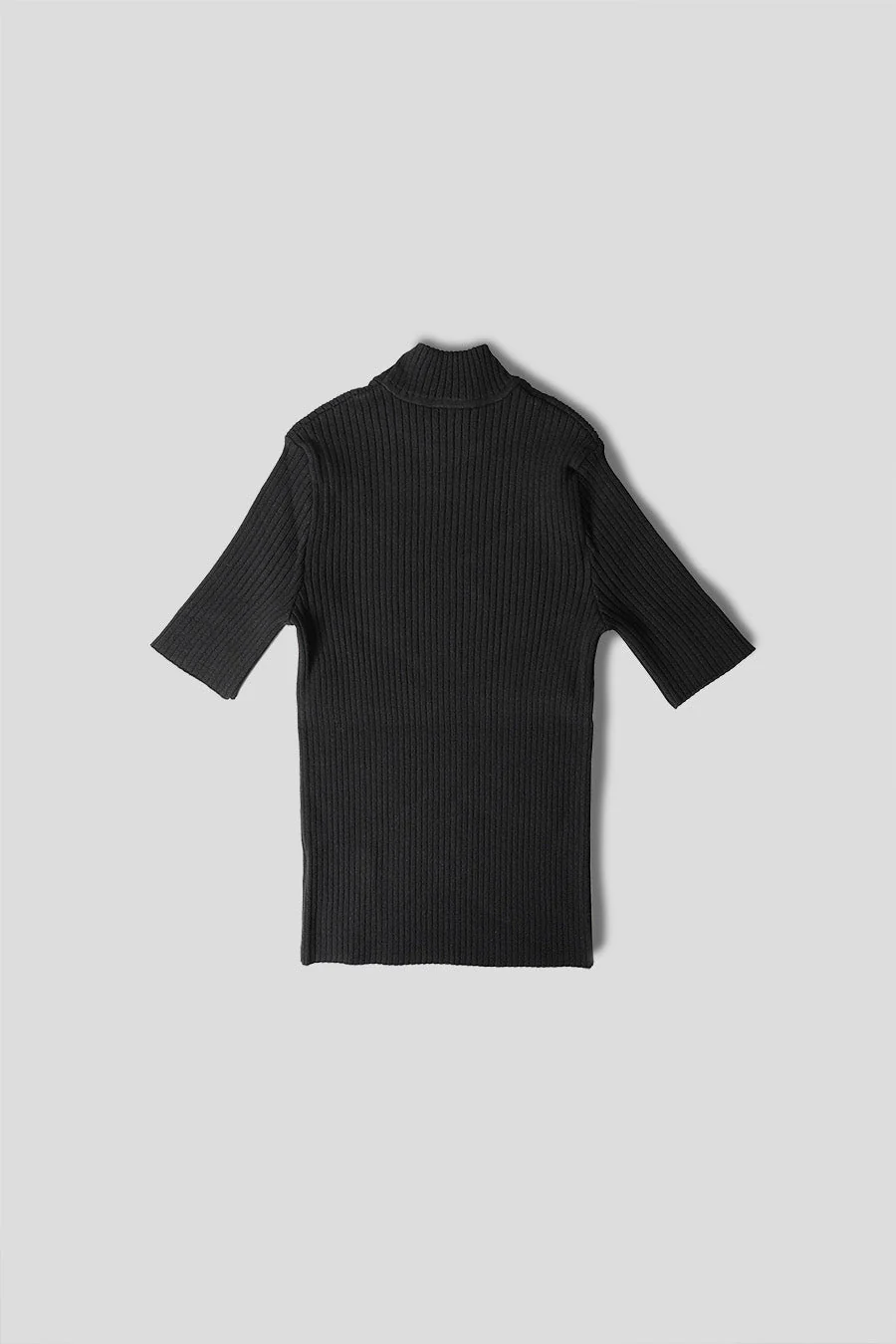 T-SHIRT REEDITION EN MAILLE NOIR - Image 3
