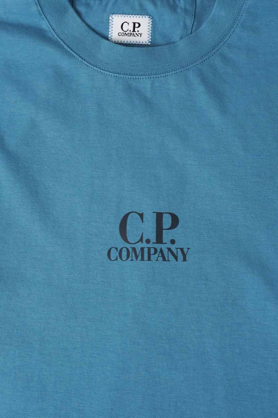 T-SHIRT 30/1 JERSEY BRITISH SAILOR AEGEAN BLUE - Image 4