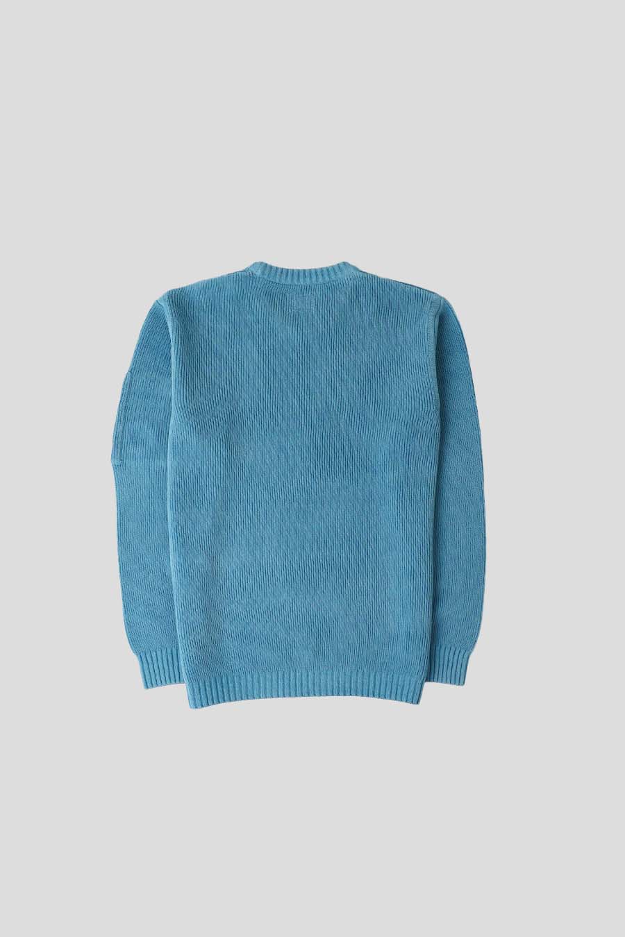 PULL CÔTELÉ BLEU AEGEAN - Image 3