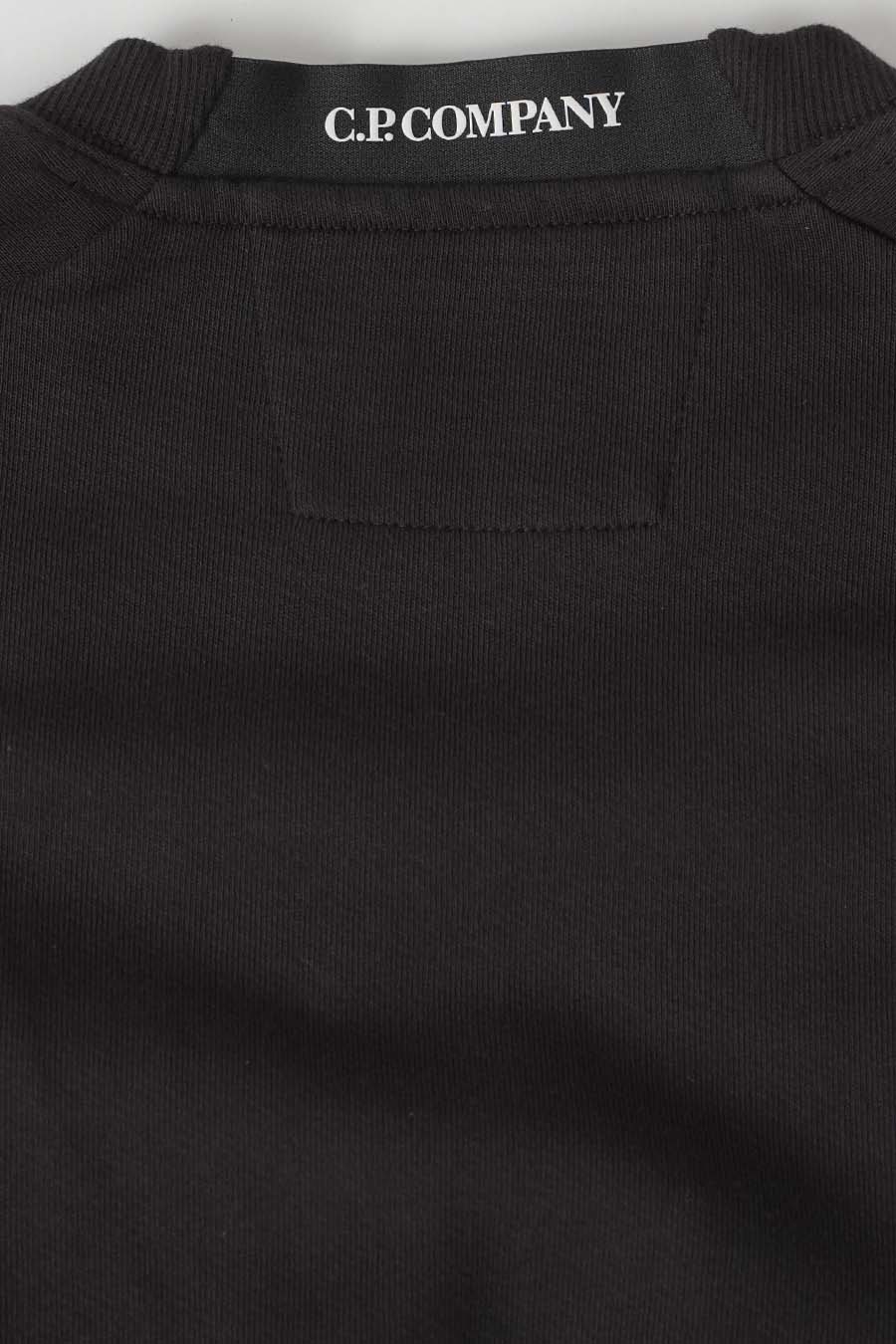 CREWNECK DIAGONAL RAISED FLEECE NOIR - Image 5