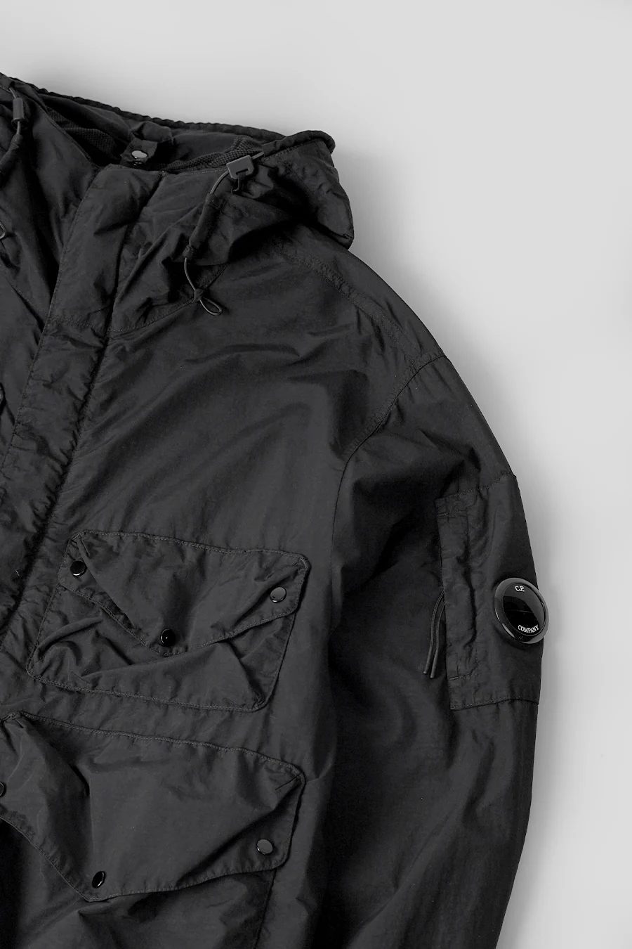 VESTE GOGGLE NYLON FLAT NOIRE - Image 2
