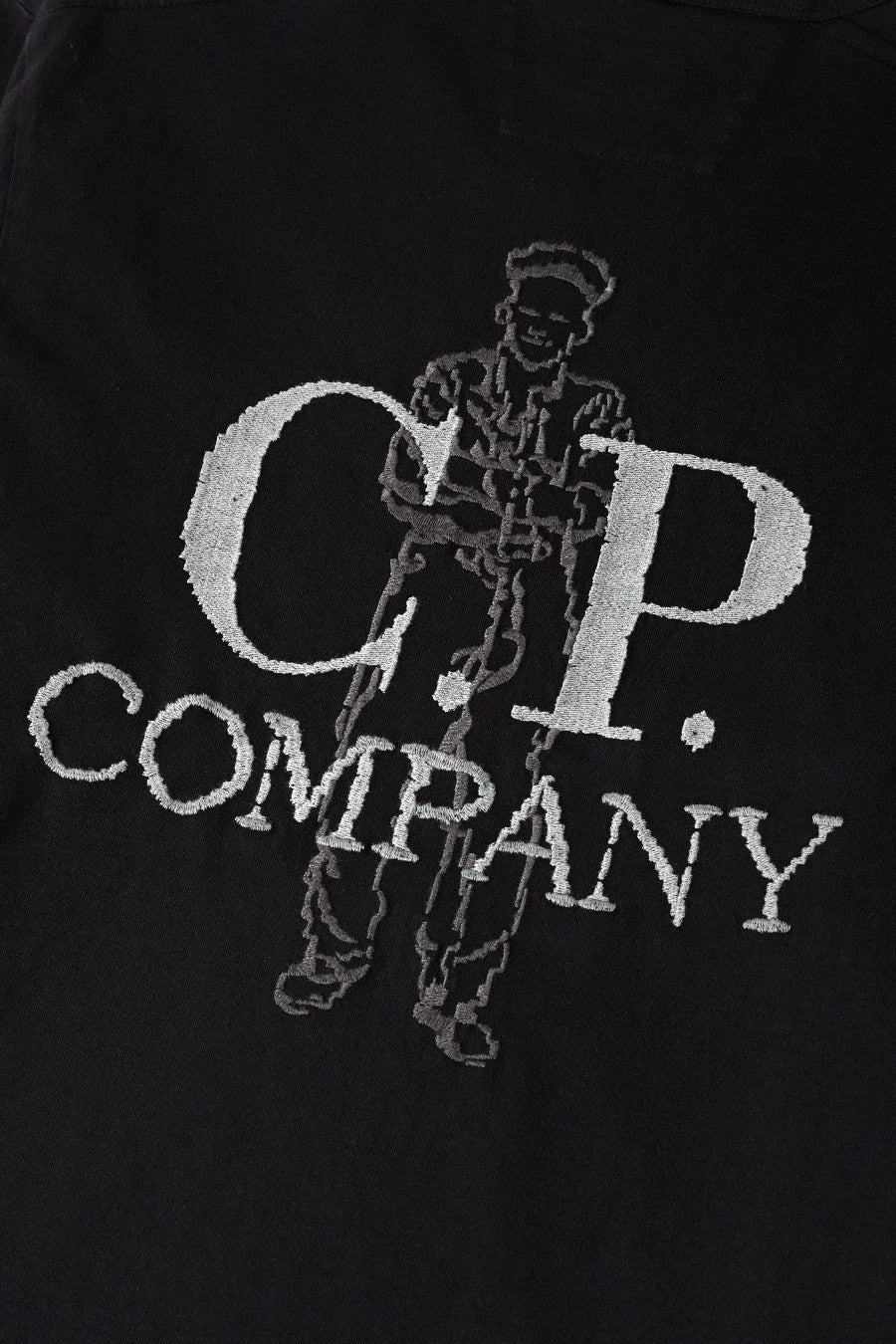 T-SHIRT MANCHE COURTE BRODÉ NOIR - Image 4