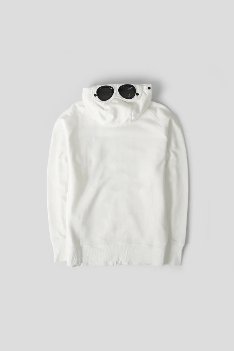 HOODIE ZIP DIAGONAL RAISED FLEECE GOGGLE BLANC CASSÉ - Image 3