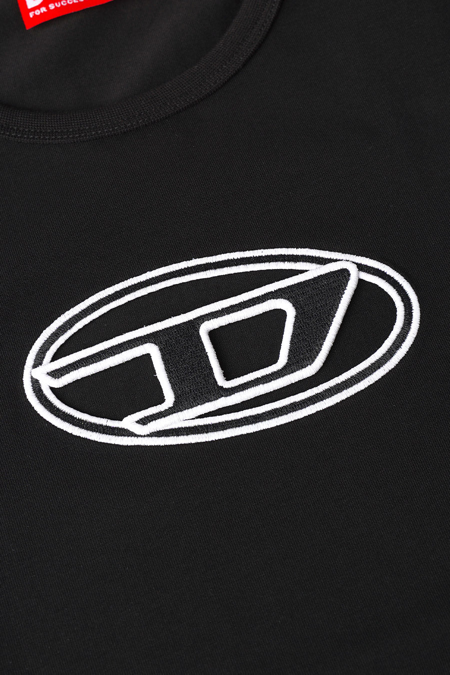 T-SHIRT À LOGO  'D OVALE'  NOIR ET BLANC - Image 2