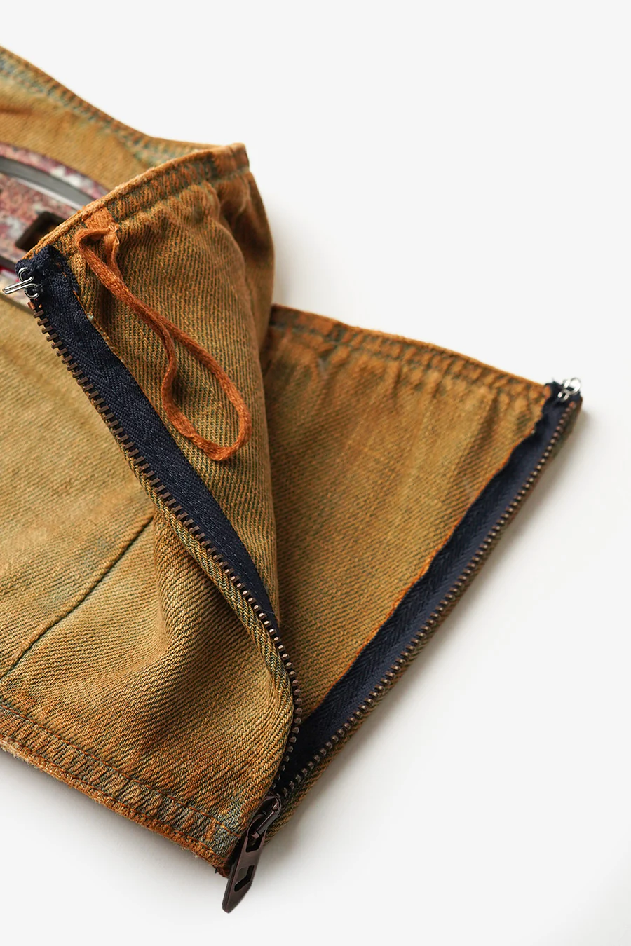 HAUT BANDEAU EN JEAN MARRON CLAIR - Image 2