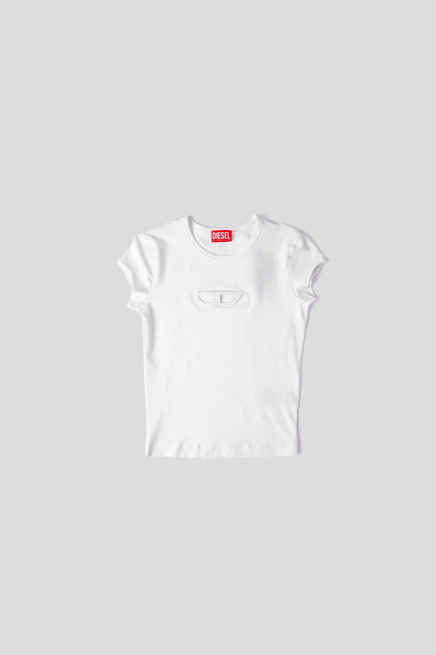 T-SHIRT Ă LOGO 'D OVALE' BLANC