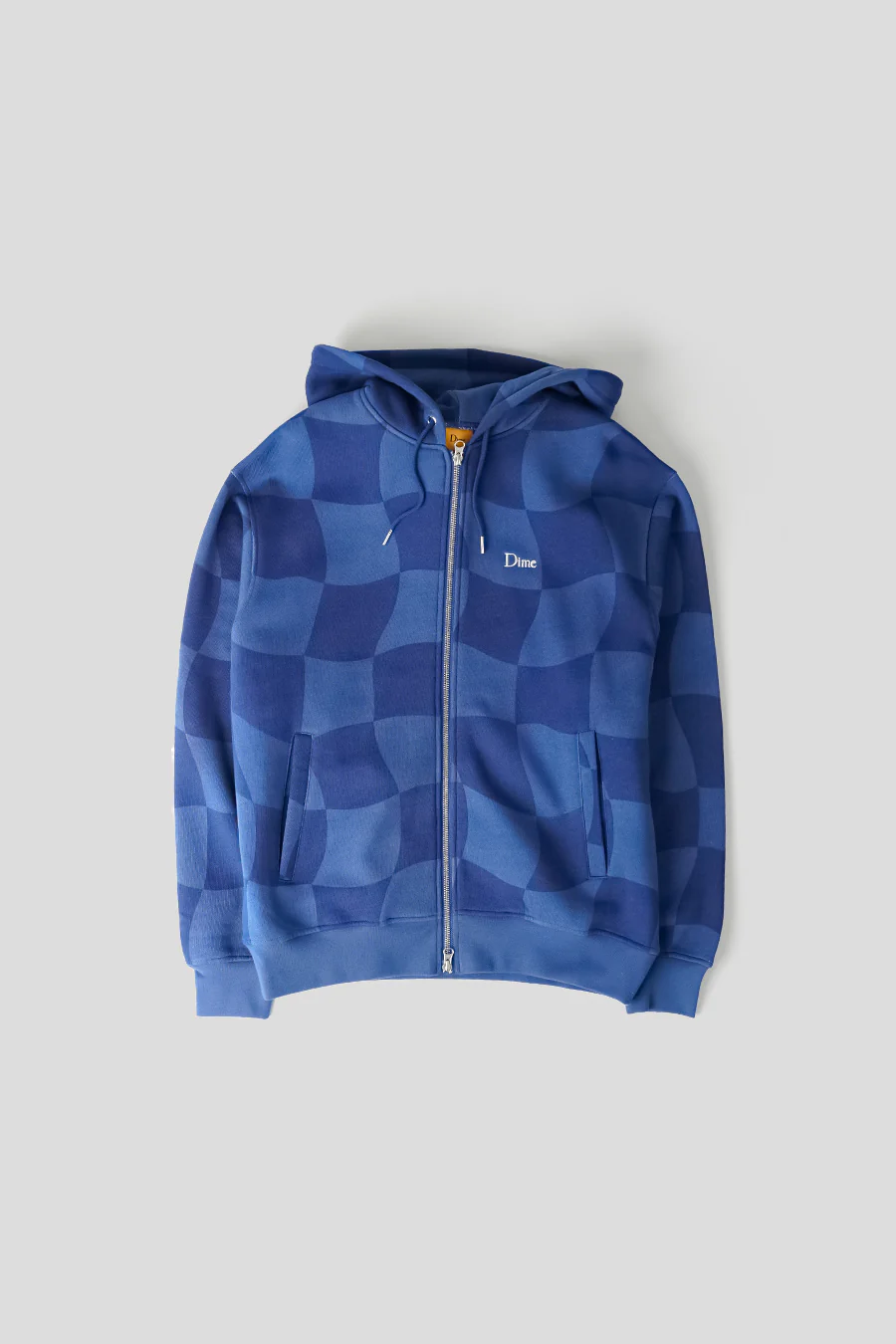 HOODIE CLASSIC CHECKMATE ZIP BLEU