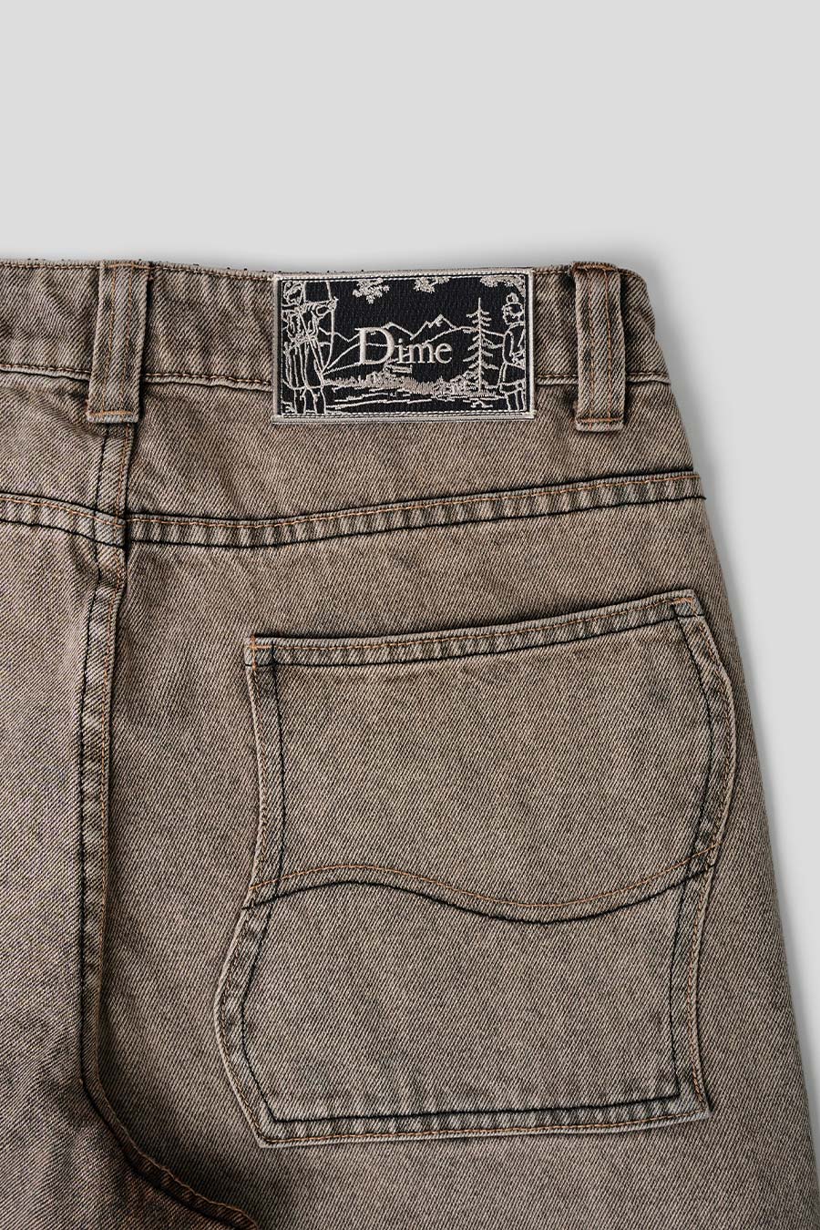 JEANS CLASSIC BAGGY DENIM MARRON ET SABLE - Image 2